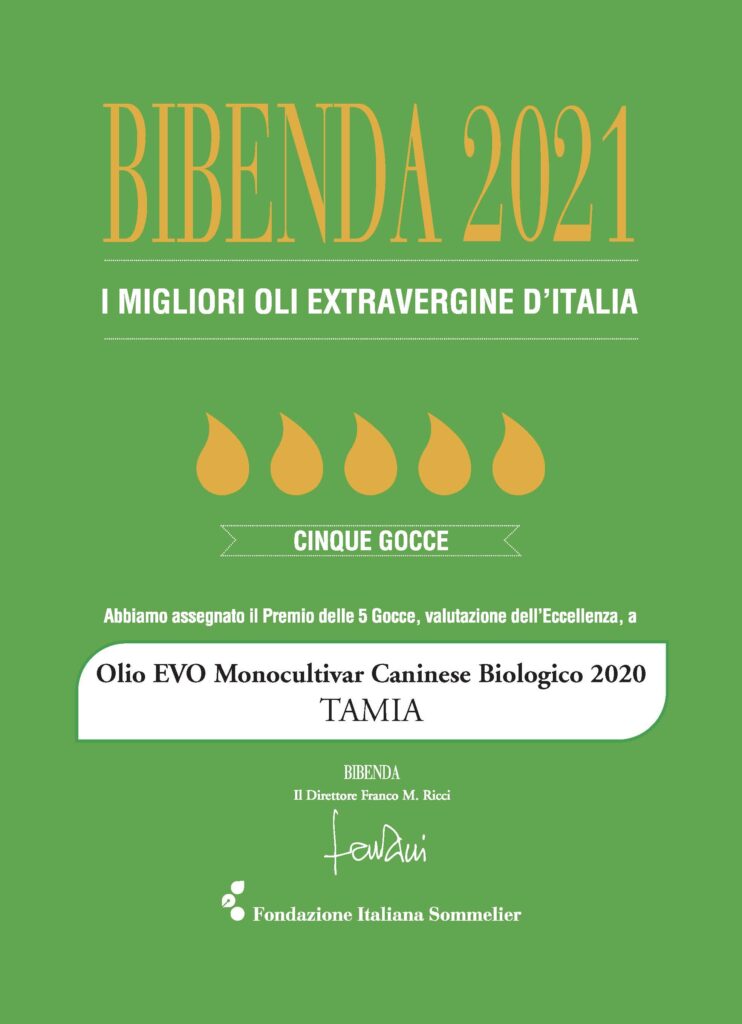 Bibenda 2021 awarding to Tamia